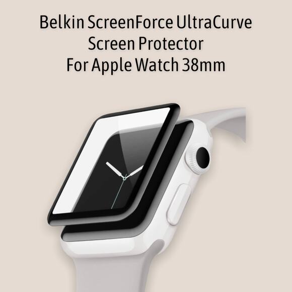 Belkin ScreenForce UltraCurve Screen Protector - For Apple Watch - 38mm - Picture 1 of 6